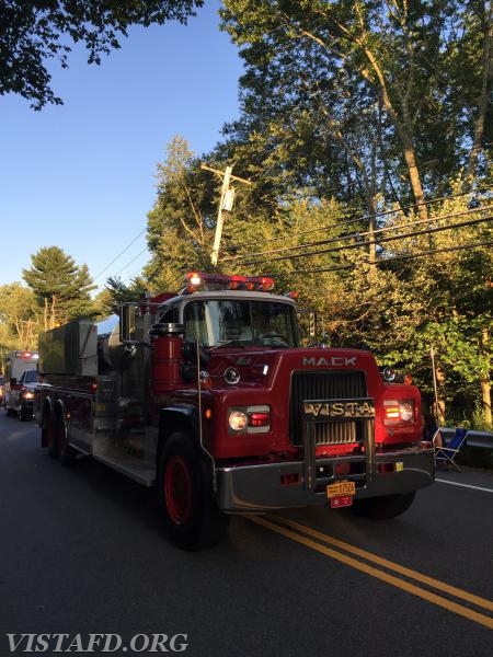 The 3rd Vista Tanker 4 at the 2015 South Salem FD Parade - 8/5/15